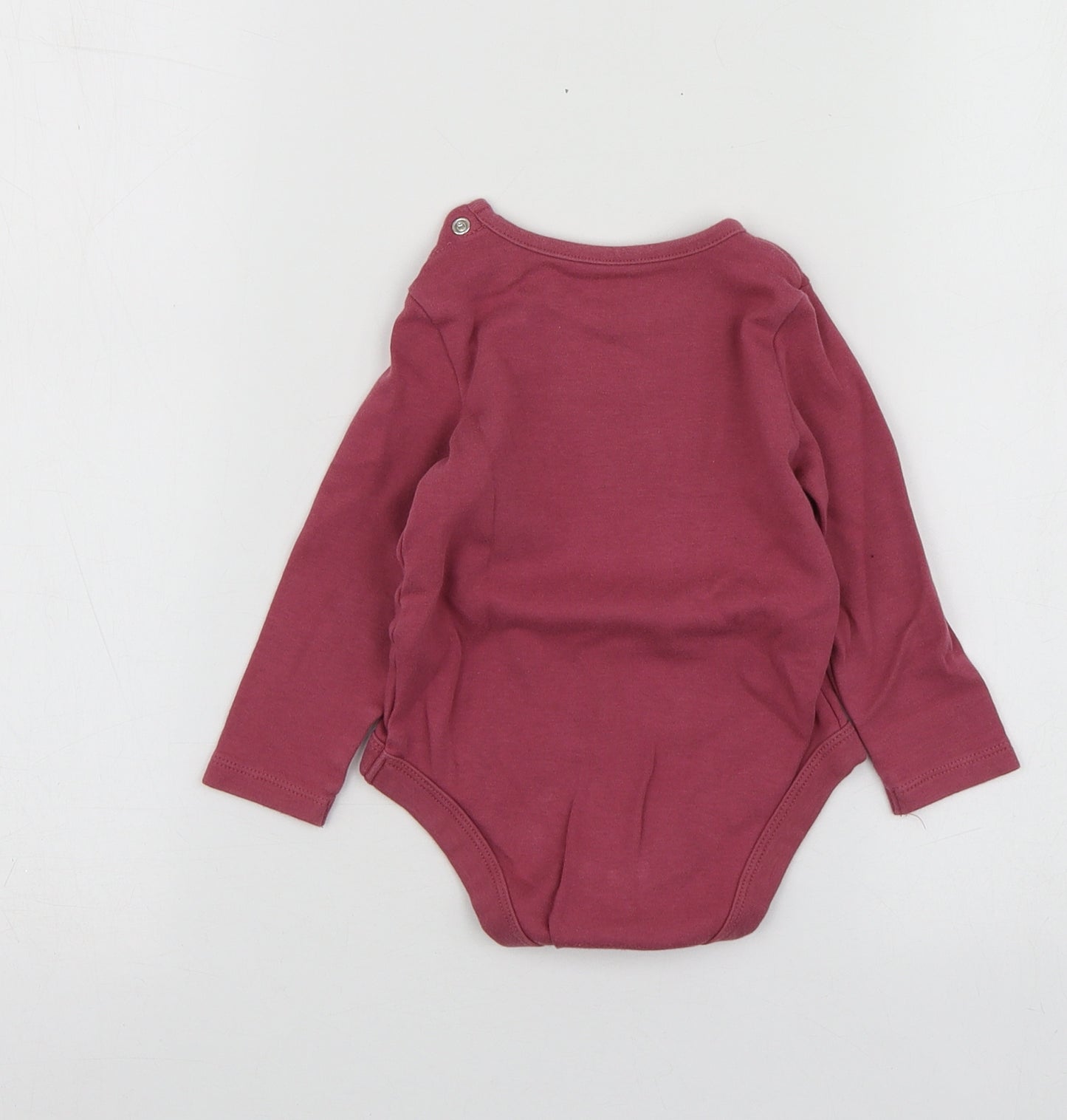 Fred&Flo Girls Purple  Cotton Babygrow One-Piece Size 12-18 Months