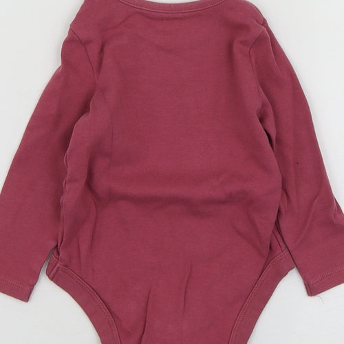 Fred&Flo Girls Purple  Cotton Babygrow One-Piece Size 12-18 Months