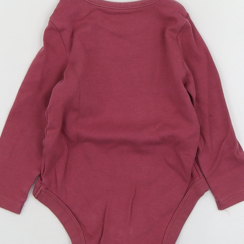 Fred&Flo Girls Purple  Cotton Babygrow One-Piece Size 12-18 Months