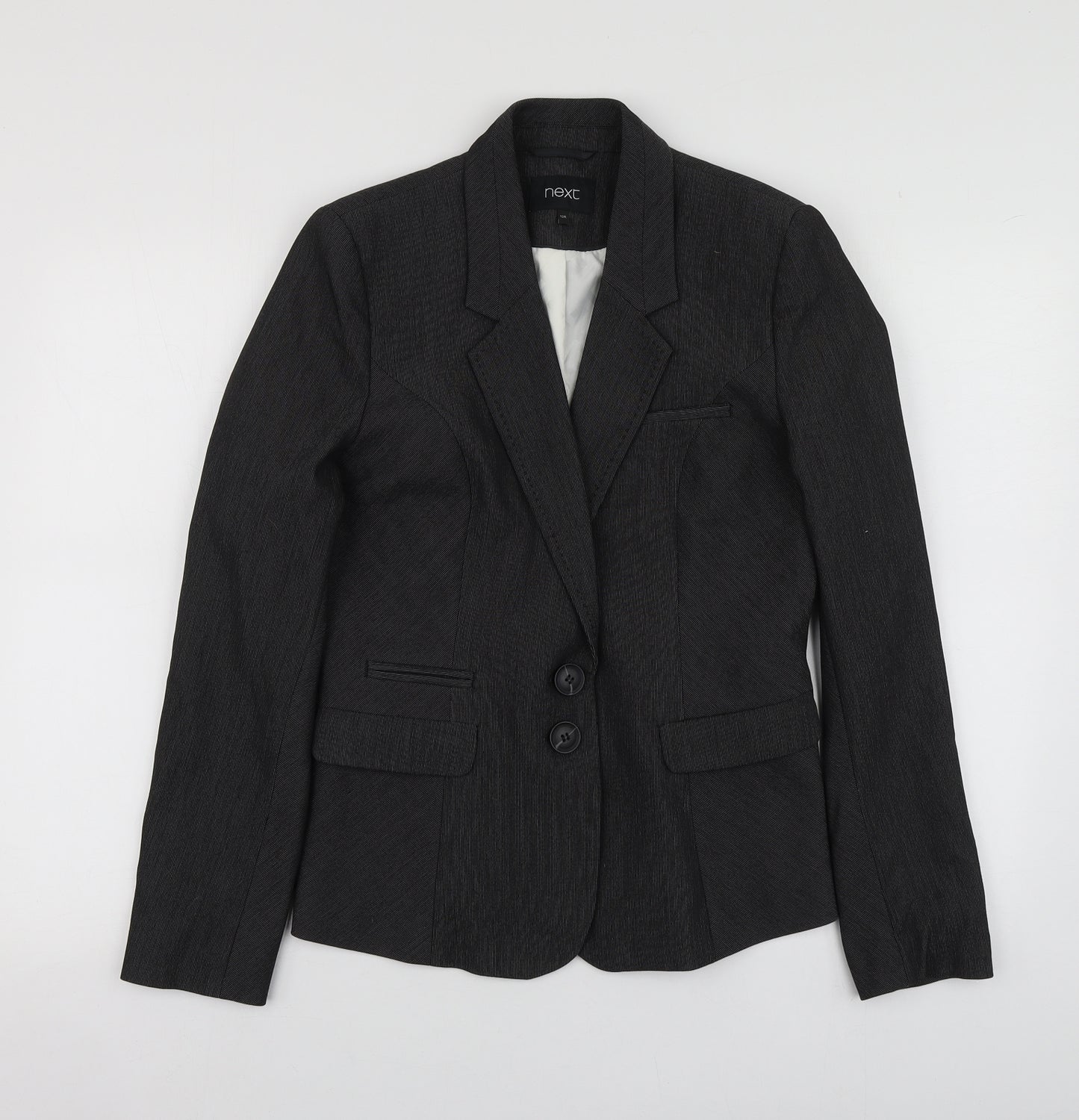NEXT Womens Grey  Polyester Jacket Suit Jacket Size 12