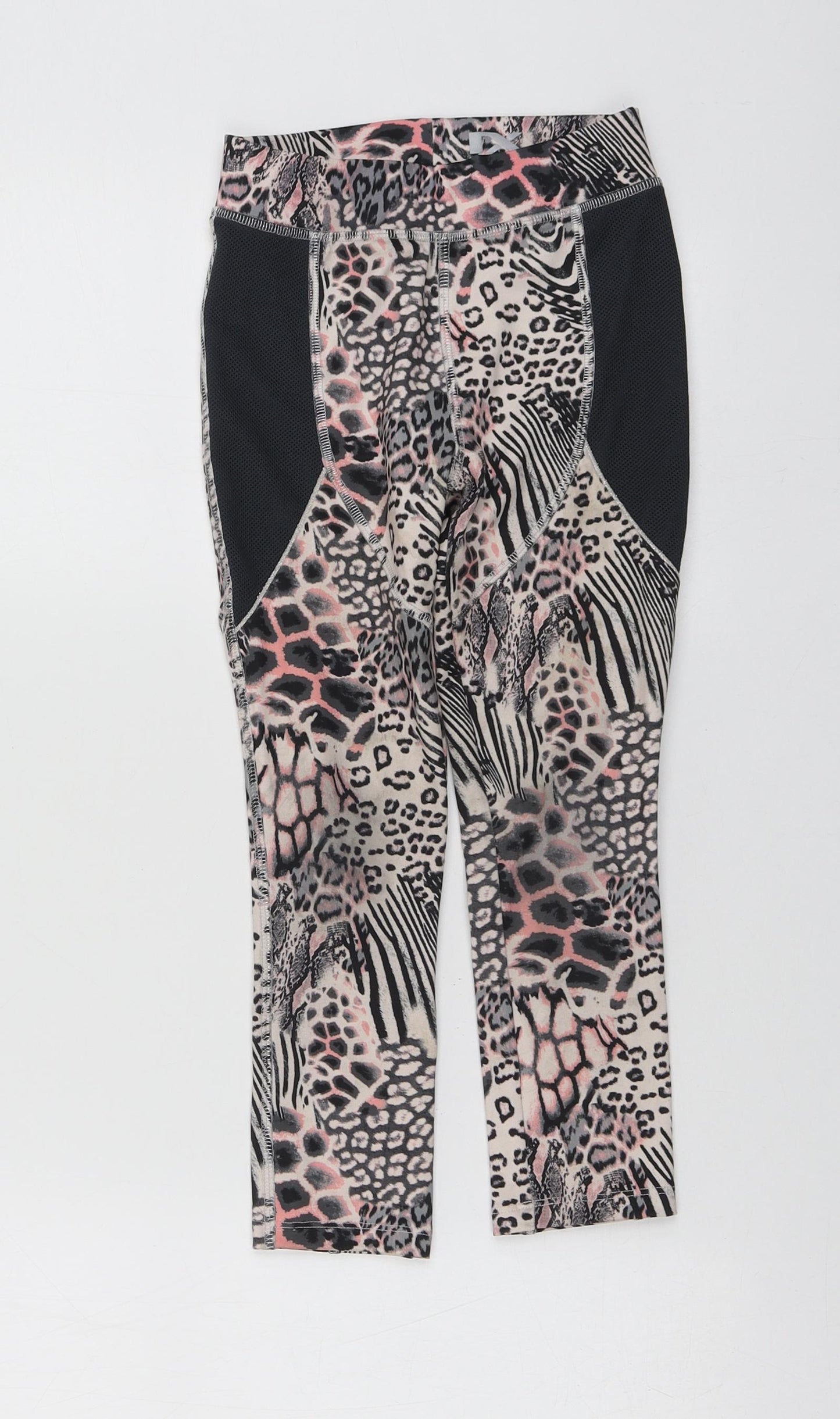 NEXT Girls Pink Animal Print Polyester Jegging Trousers Size 5 Years Regular