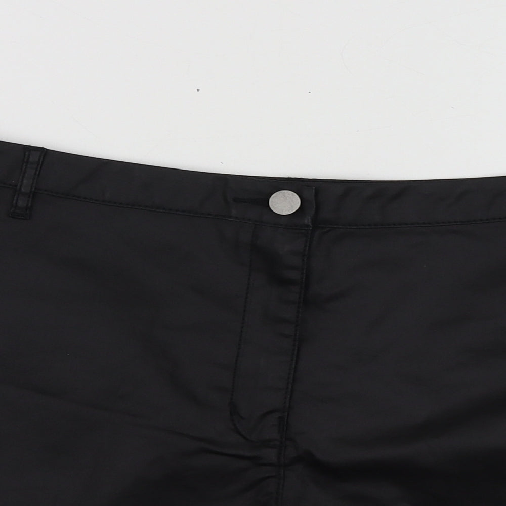 George Womens Black Cotton Cut-Off Shorts Size 18 L13 in Regular