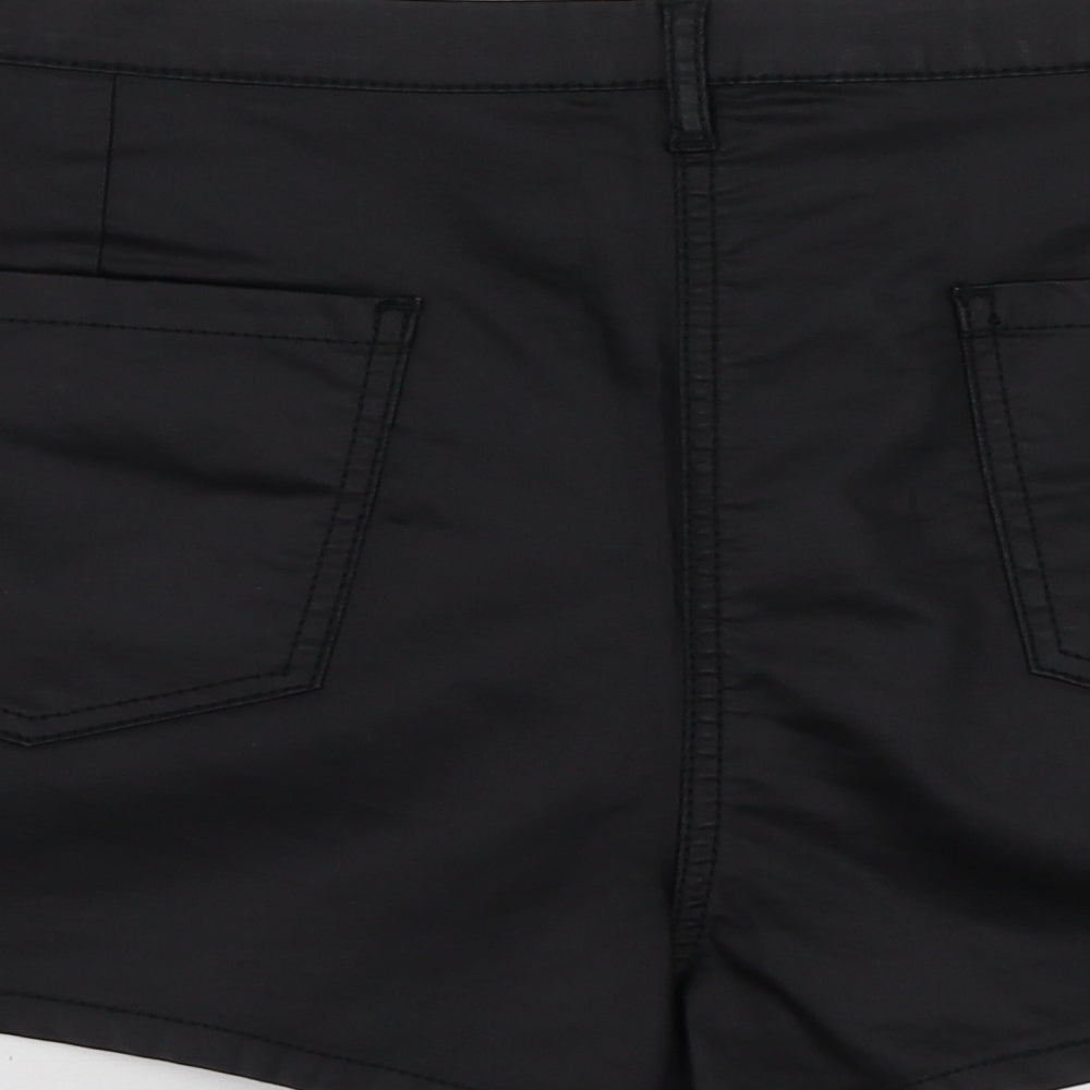 George Womens Black Cotton Cut-Off Shorts Size 18 L13 in Regular