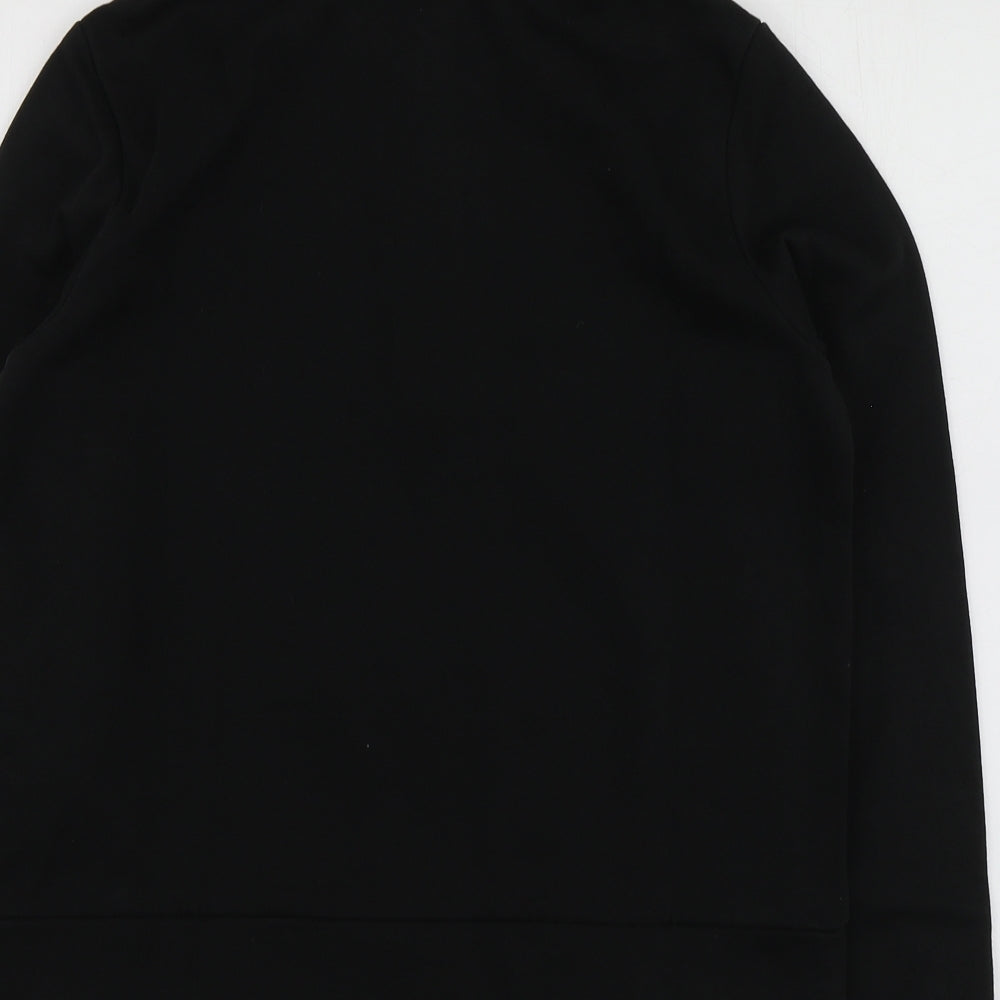 PUMA Womens Black Polyester Pullover Hoodie Size S