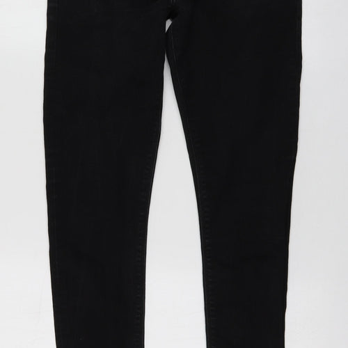 ASOS Womens Black Cotton Skinny Jeans Size 30 L29 in Regular