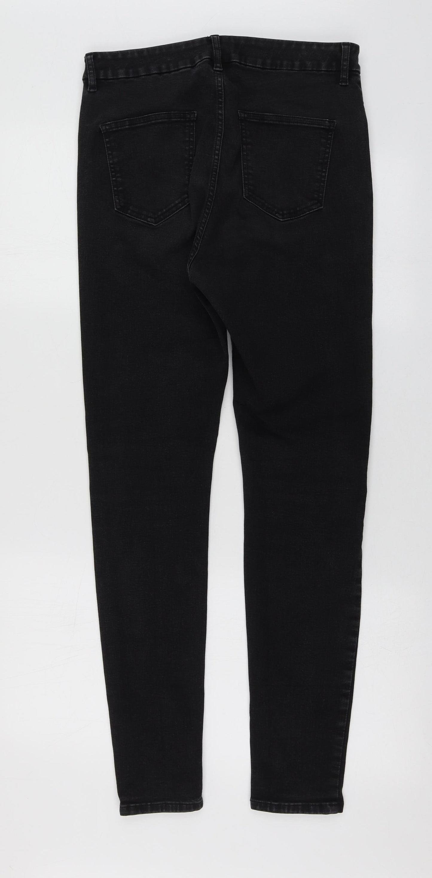 ASOS Womens Grey Cotton Skinny Jeans Size 32 in L28 in Regular