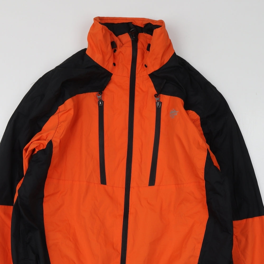 Outdoor Tour Mens Orange   Rain Coat Jacket Size M
