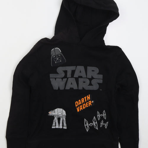 NEXT Boys Black  Cotton Pullover Hoodie Size 9 Years  Pullover - Star Wars