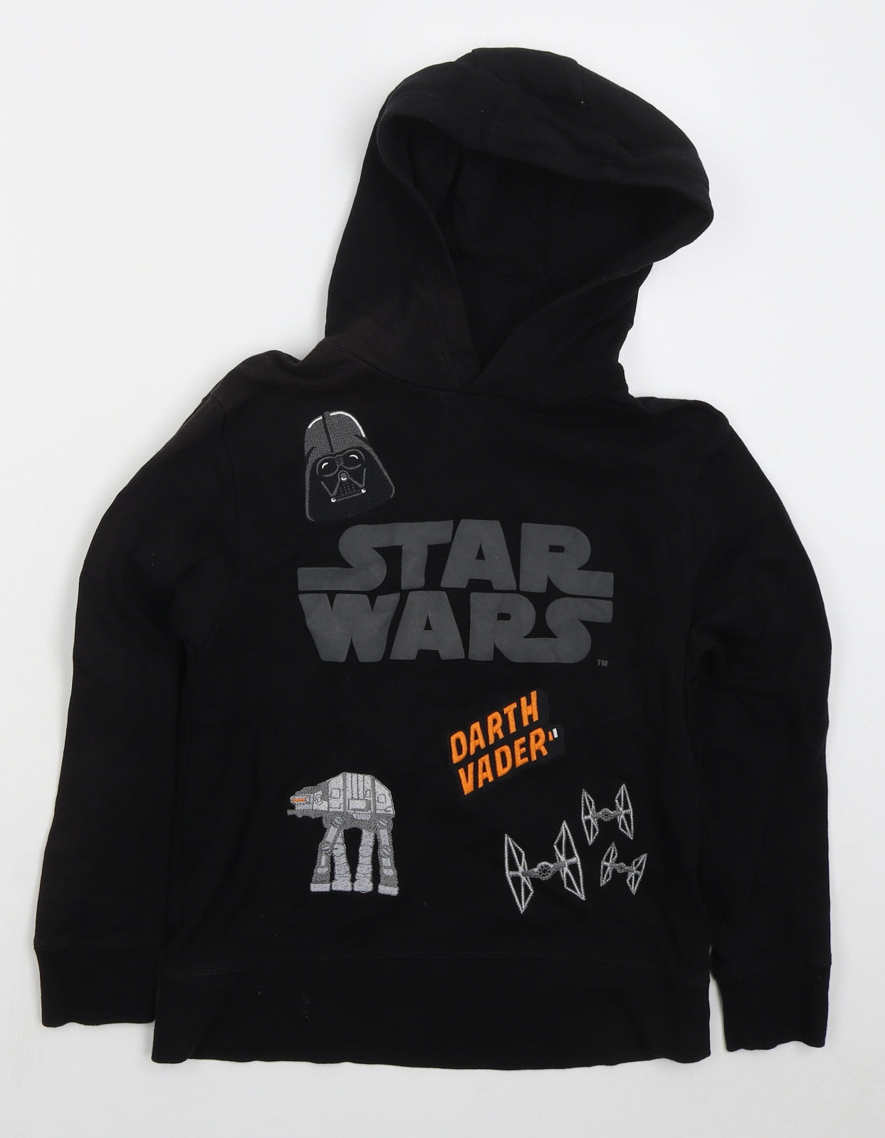 NEXT Boys Black  Cotton Pullover Hoodie Size 9 Years  Pullover - Star Wars