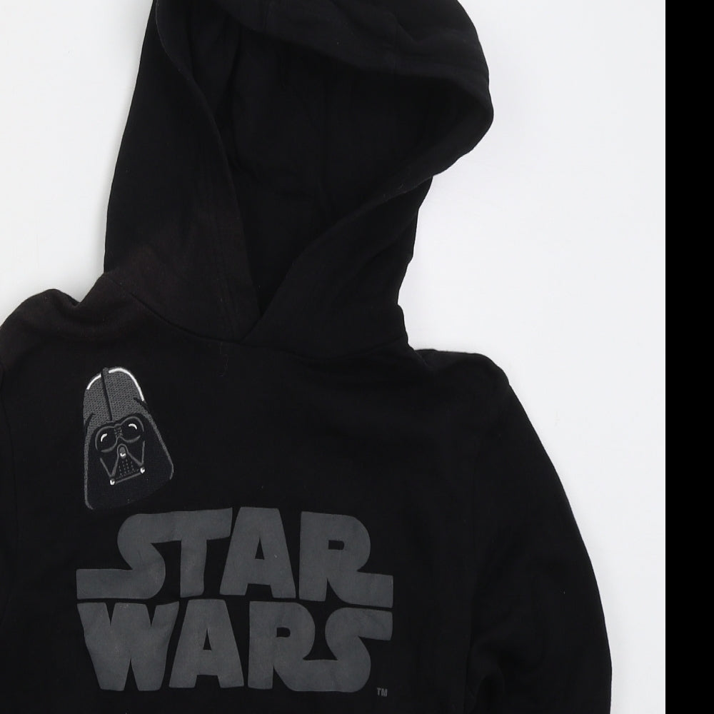 NEXT Boys Black  Cotton Pullover Hoodie Size 9 Years  Pullover - Star Wars