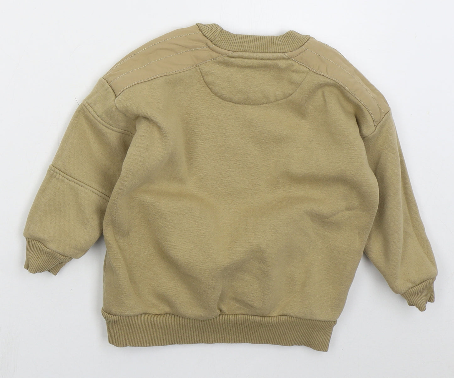 NEXT Boys Beige  Cotton Pullover Sweatshirt Size 5 Years  Pullover