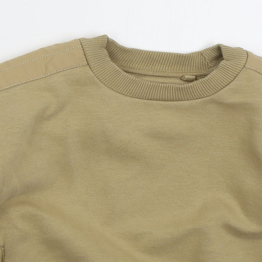 NEXT Boys Beige  Cotton Pullover Sweatshirt Size 5 Years  Pullover