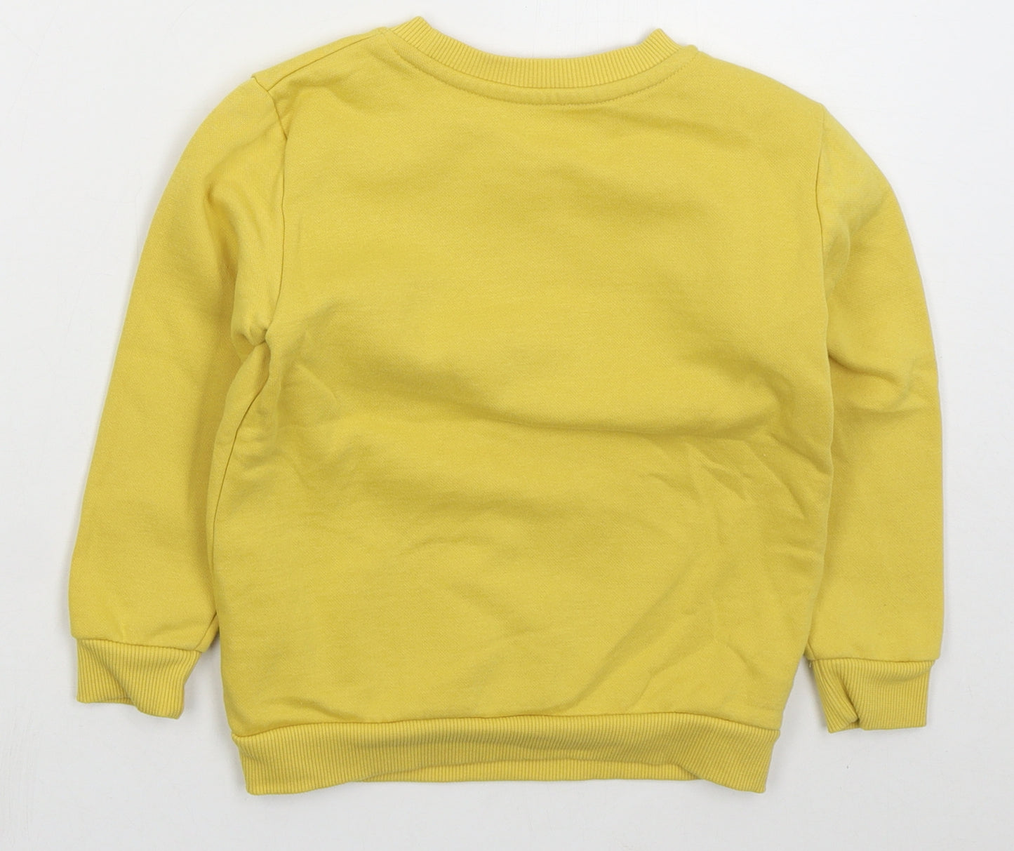 Dunnes Boys Yellow  Cotton Pullover Sweatshirt Size 4-5 Years  Pullover - Game Changer