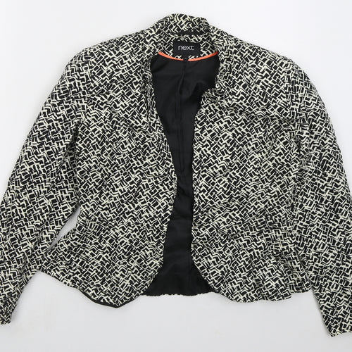 NEXT Womens Beige Geometric  Jacket  Size 14