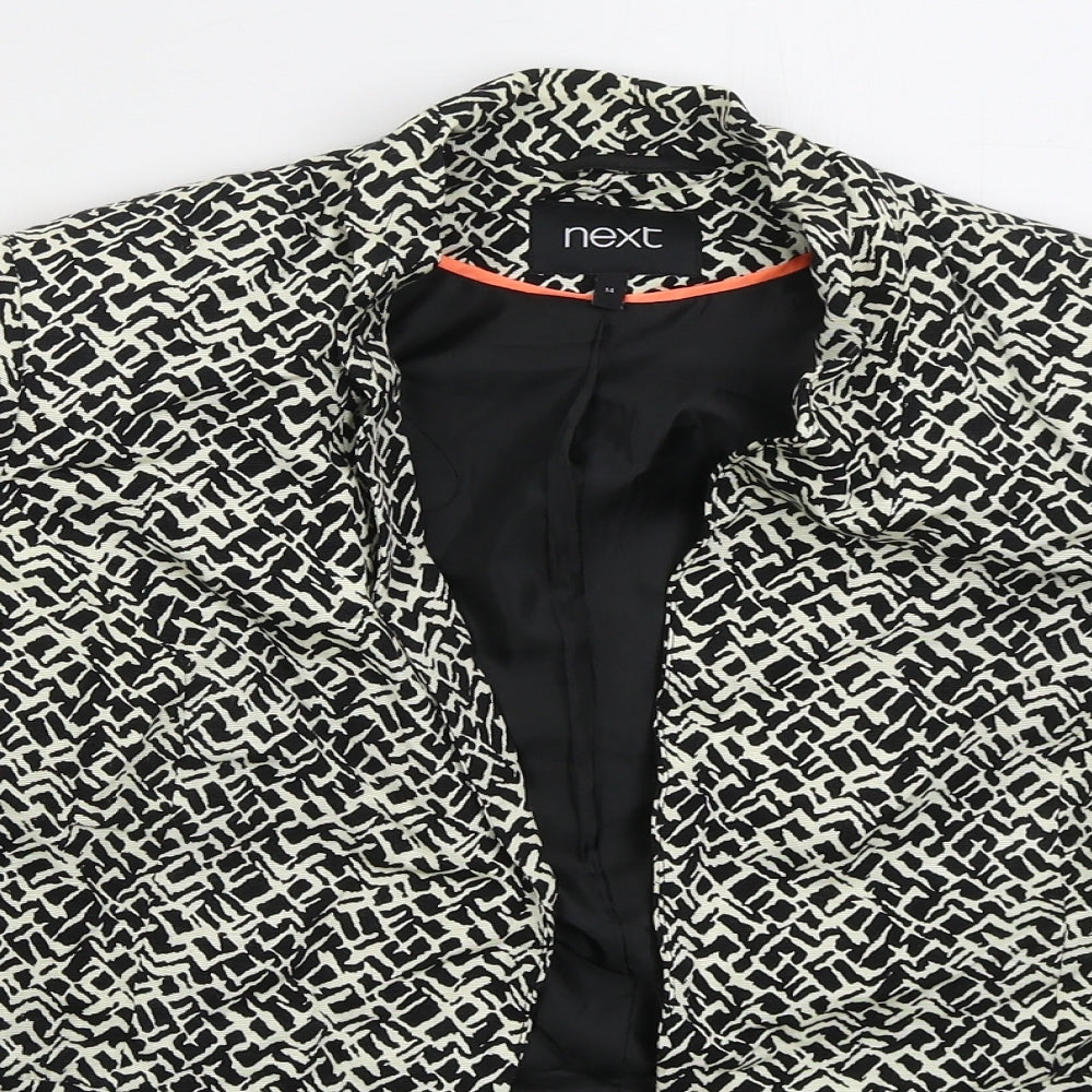 NEXT Womens Beige Geometric  Jacket  Size 14