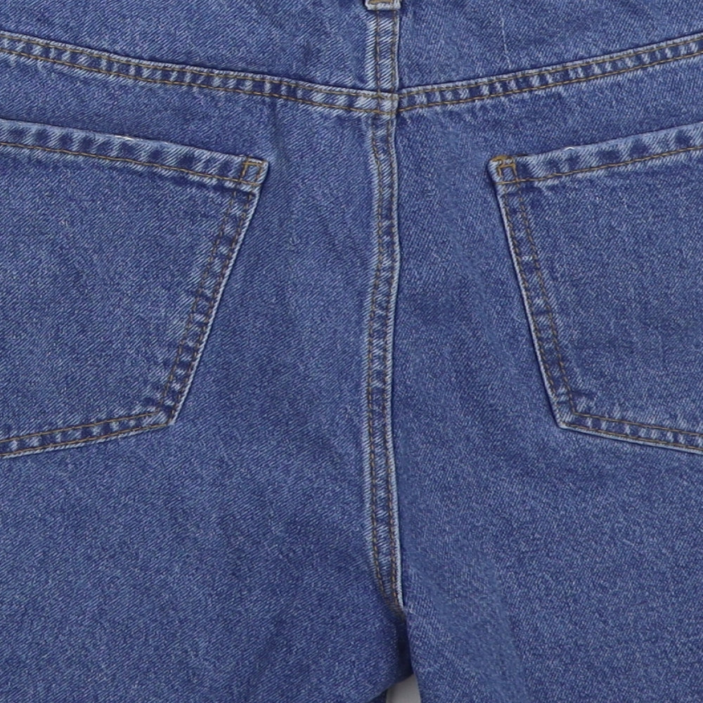 Denim Co Womens Blue  Cotton Cut-Off Shorts Size 12 L5 in Regular Button