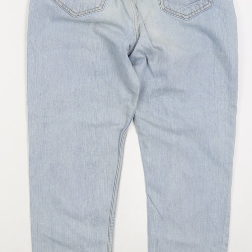 River Island Womens Blue  Cotton Tapered Jeans Size 10 L27 in Regular Button