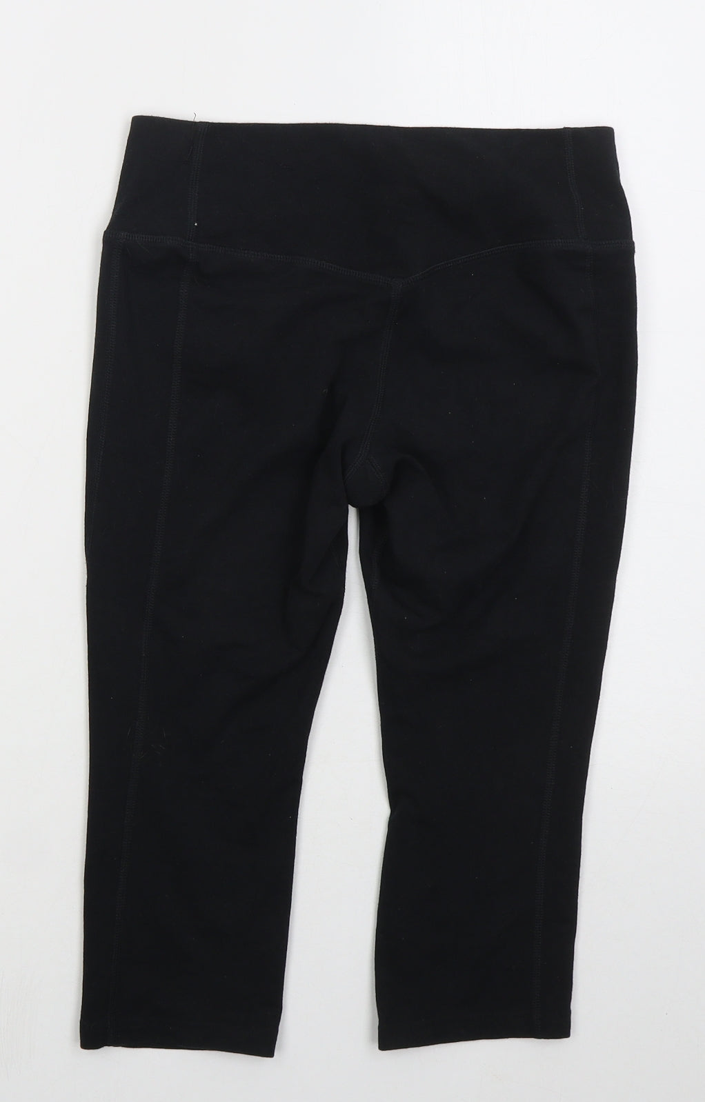 Nike Womens Black  Cotton Cropped Leggings Size S L17 in Regular