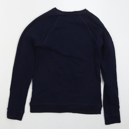 Marks and Spencer Womens Blue  Cotton Pullover Sweatshirt Size 6  Pullover - Good Move
