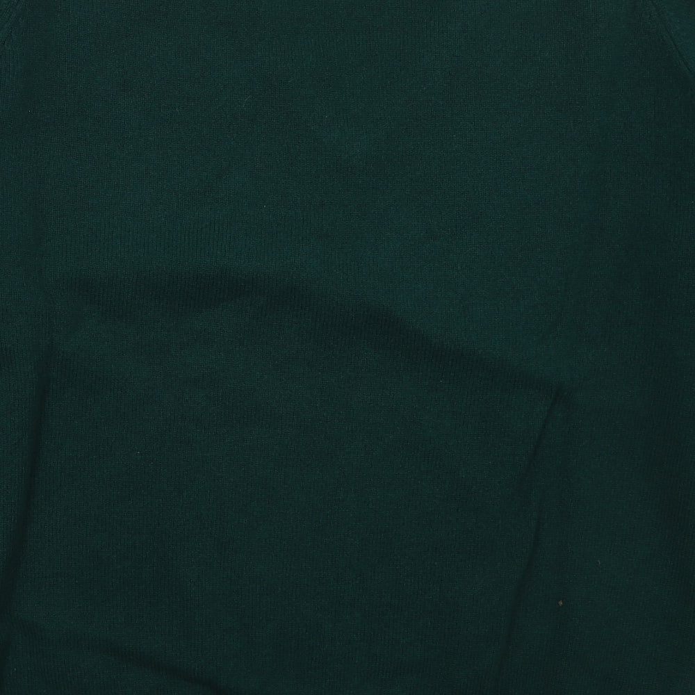 Glenmuir Mens Green V-Neck  Wool Pullover Jumper Size XL
