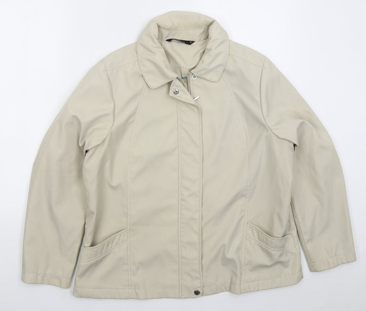 Bonmarché Womens Beige   Jacket  Size M  Zip