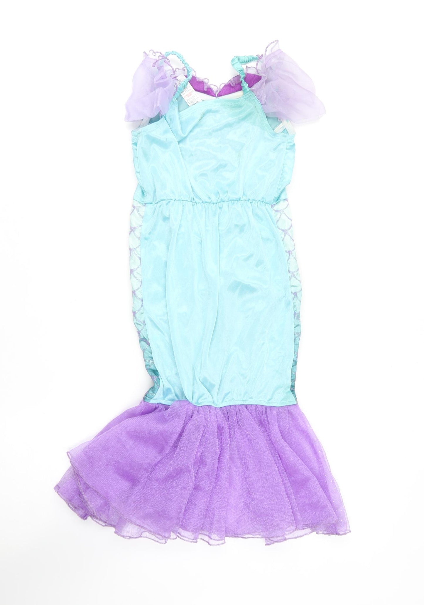 George Girls Multicoloured  Polyester Pencil Dress  Size 3-4 Years  Square Neck  - Ariel Fancy dress