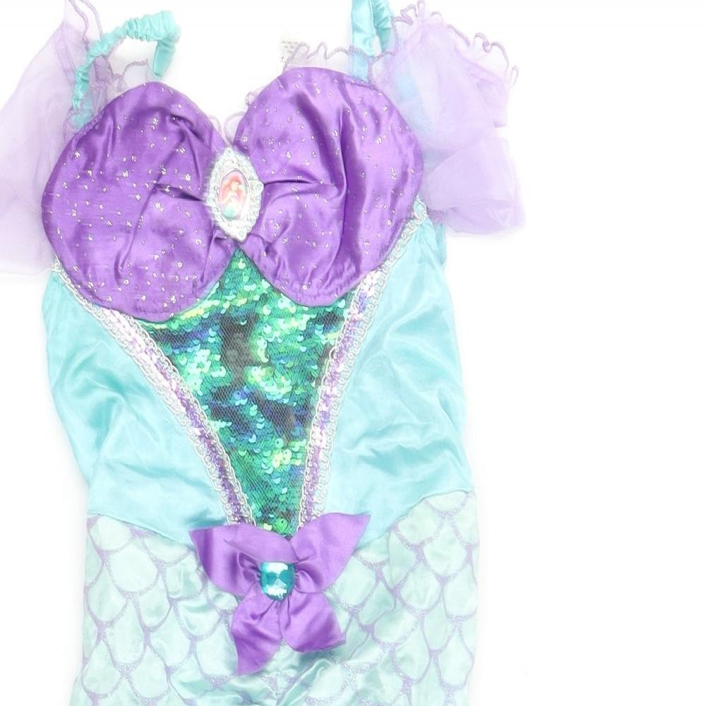 George Girls Multicoloured  Polyester Pencil Dress  Size 3-4 Years  Square Neck  - Ariel Fancy dress