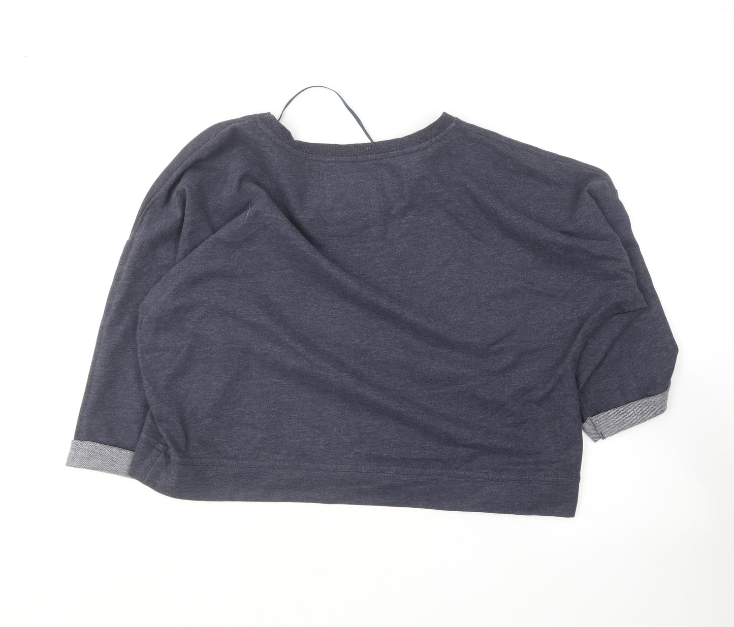 Atmosphere Womens Blue Round Neck  Cotton Pullover Jumper Size 16
