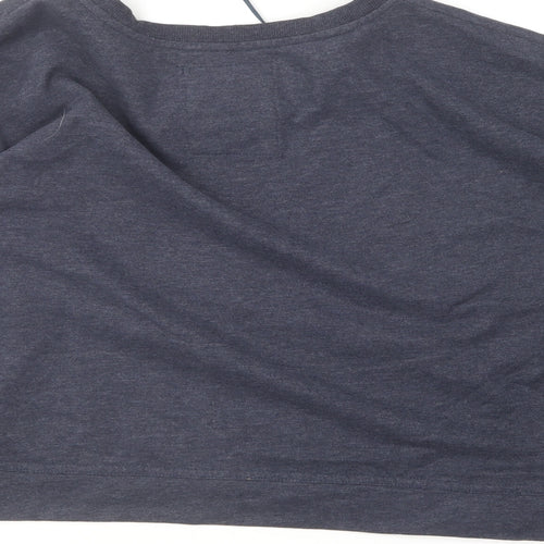 Atmosphere Womens Blue Round Neck  Cotton Pullover Jumper Size 16