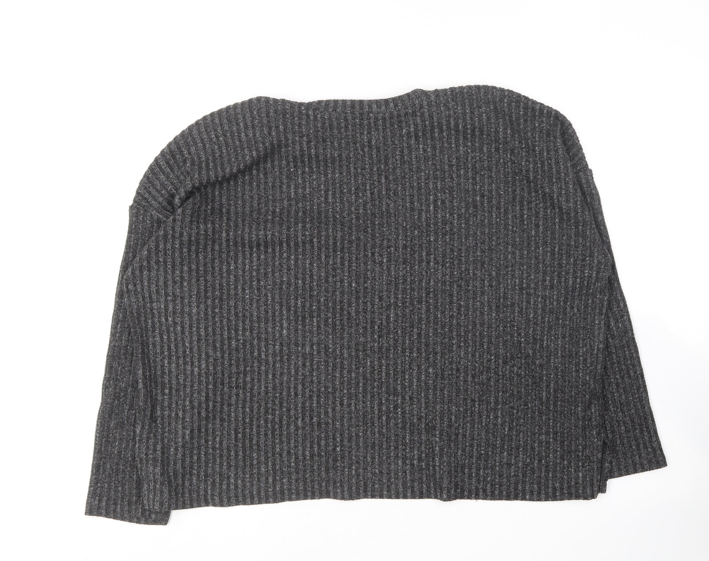Primark Womens Grey Round Neck  Polyester Pullover Jumper Size 14