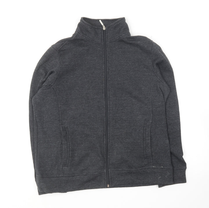 Bonmarché Womens Grey Polyester Full Zip Sweatshirt Size S