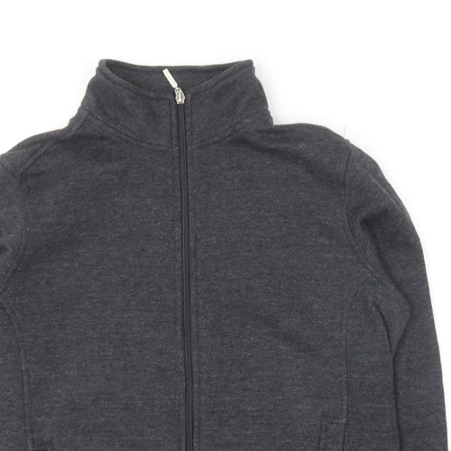 Bonmarché  Womens Grey  Polyester Full Zip Sweatshirt Size S