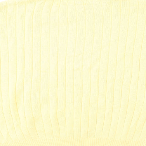 Compliments  Womens Yellow Round Neck  Cotton Pullover Jumper Size M