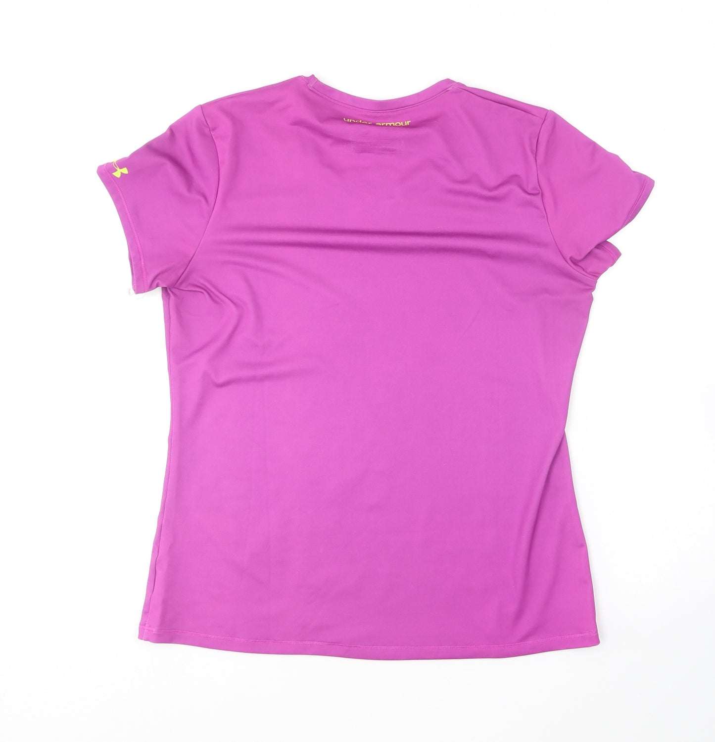 Under armour Womens Purple  Polyester Basic T-Shirt Size L Round Neck  - Wonder Woman