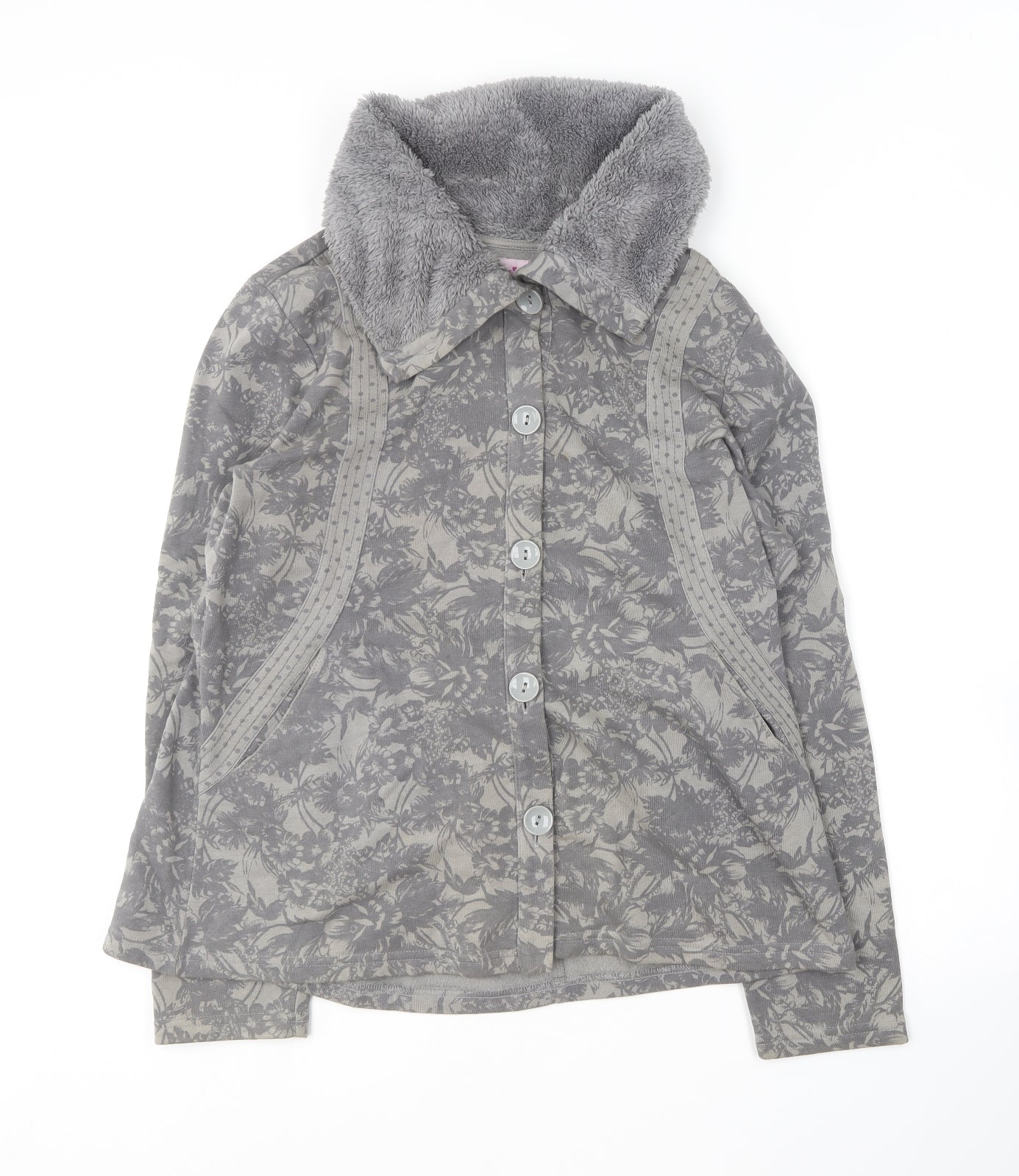 Per Una Womens Grey Floral  Jacket  Size L