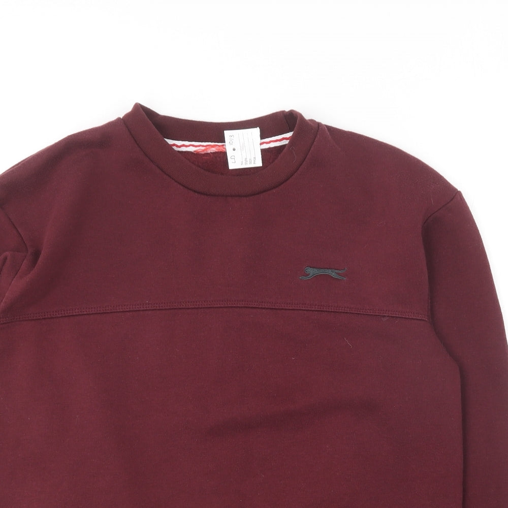Slazenger Mens Purple  Polyester Pullover Sweatshirt Size M