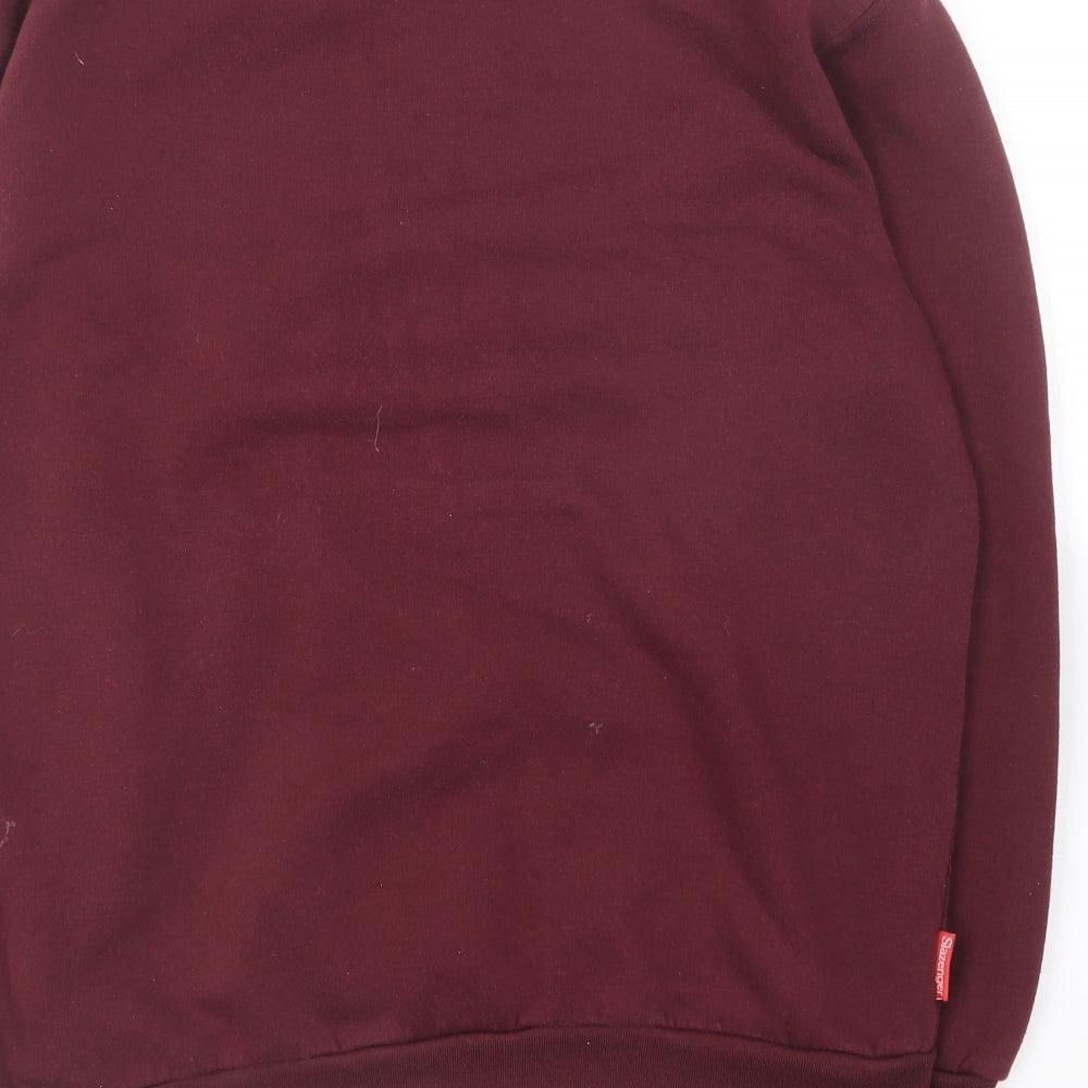Slazenger Mens Purple  Polyester Pullover Sweatshirt Size M
