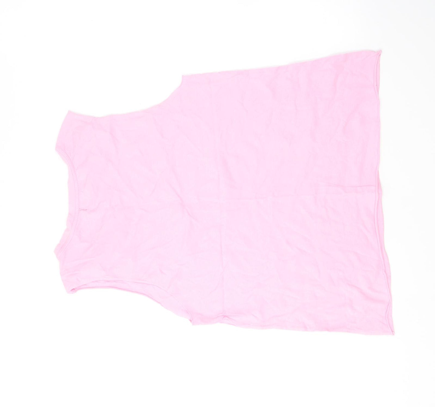 Barber Shop Womens Pink  Cotton Basic Tank Size M Round Neck