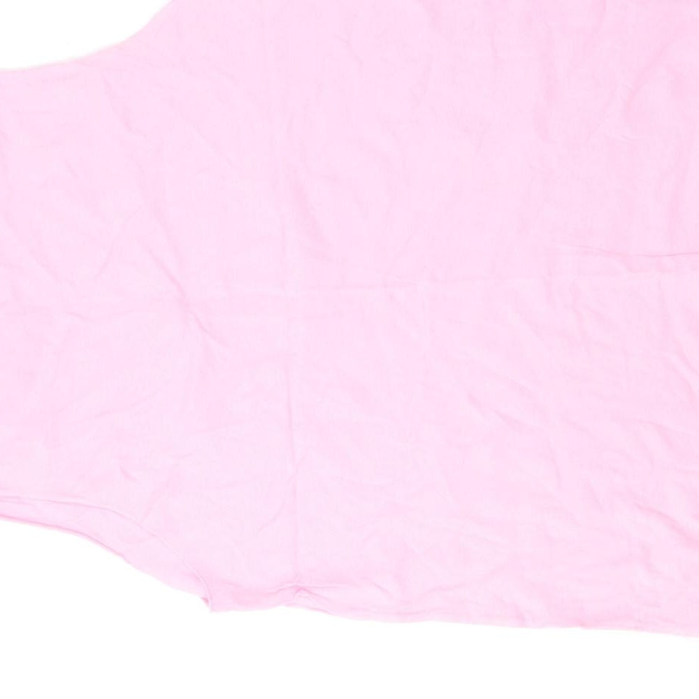 Barber Shop Womens Pink  Cotton Basic Tank Size M Round Neck