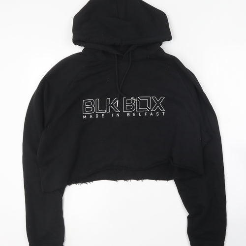 BLK Box Womens Black  Polyester Pullover Hoodie Size XL