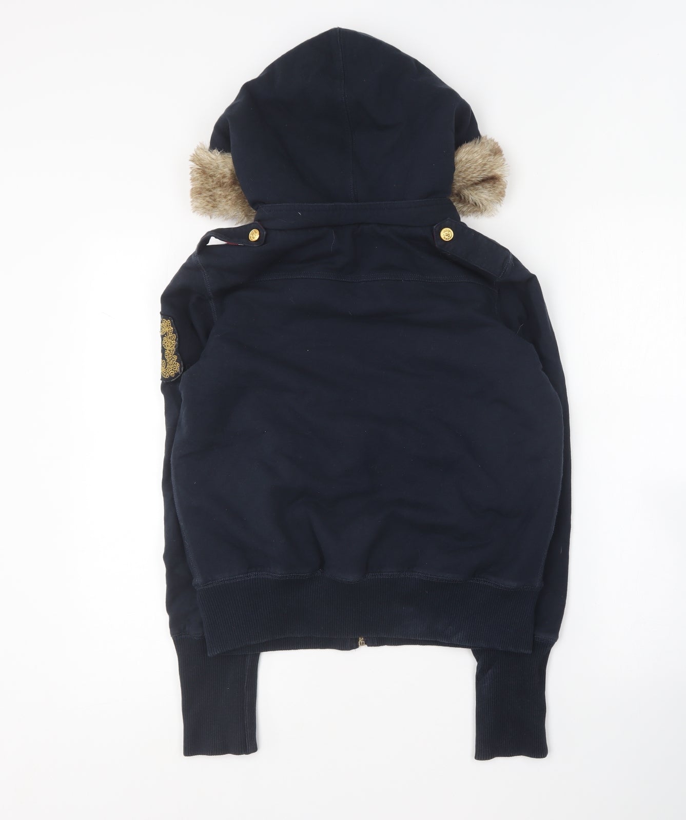 Ralph Lauren Womens Blue  Cotton Full Zip Hoodie Size M