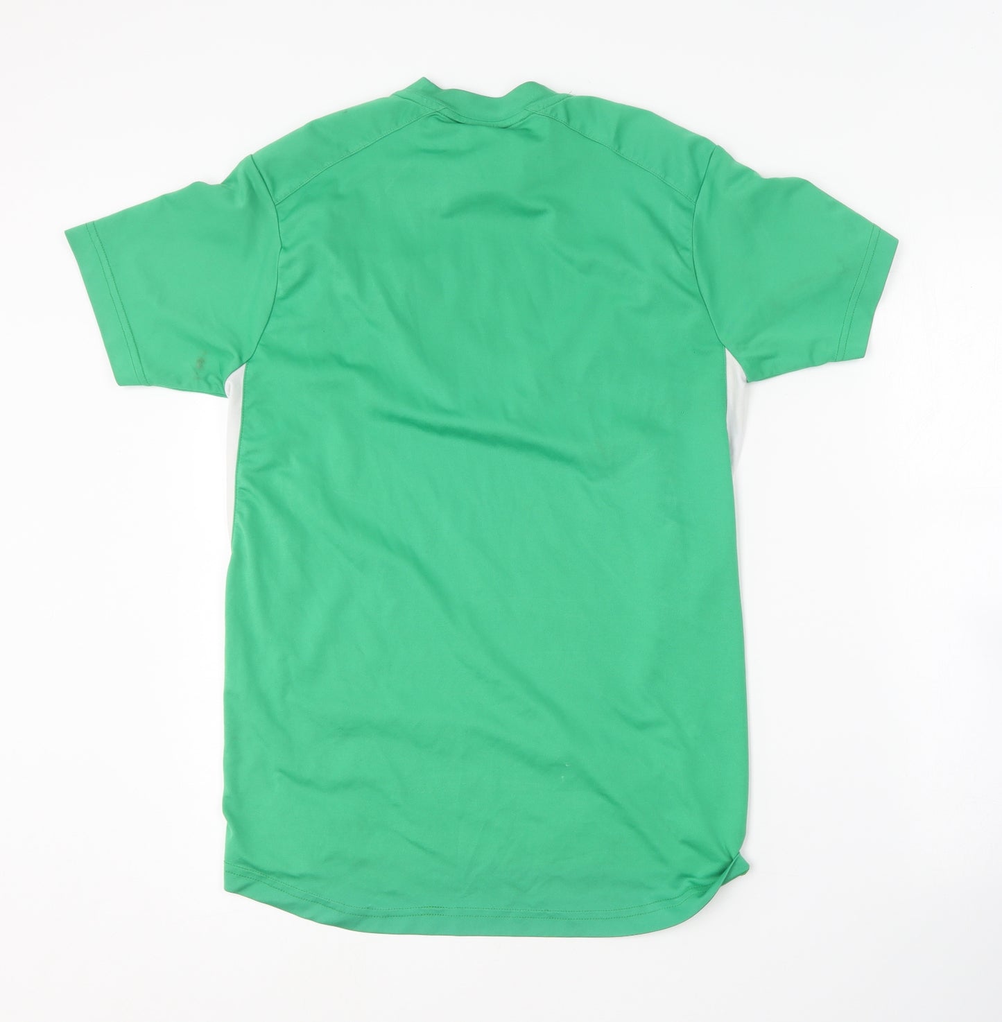 Preworn Mens Green  Polyester  T-Shirt Size S Round Neck  - Irish Football Association