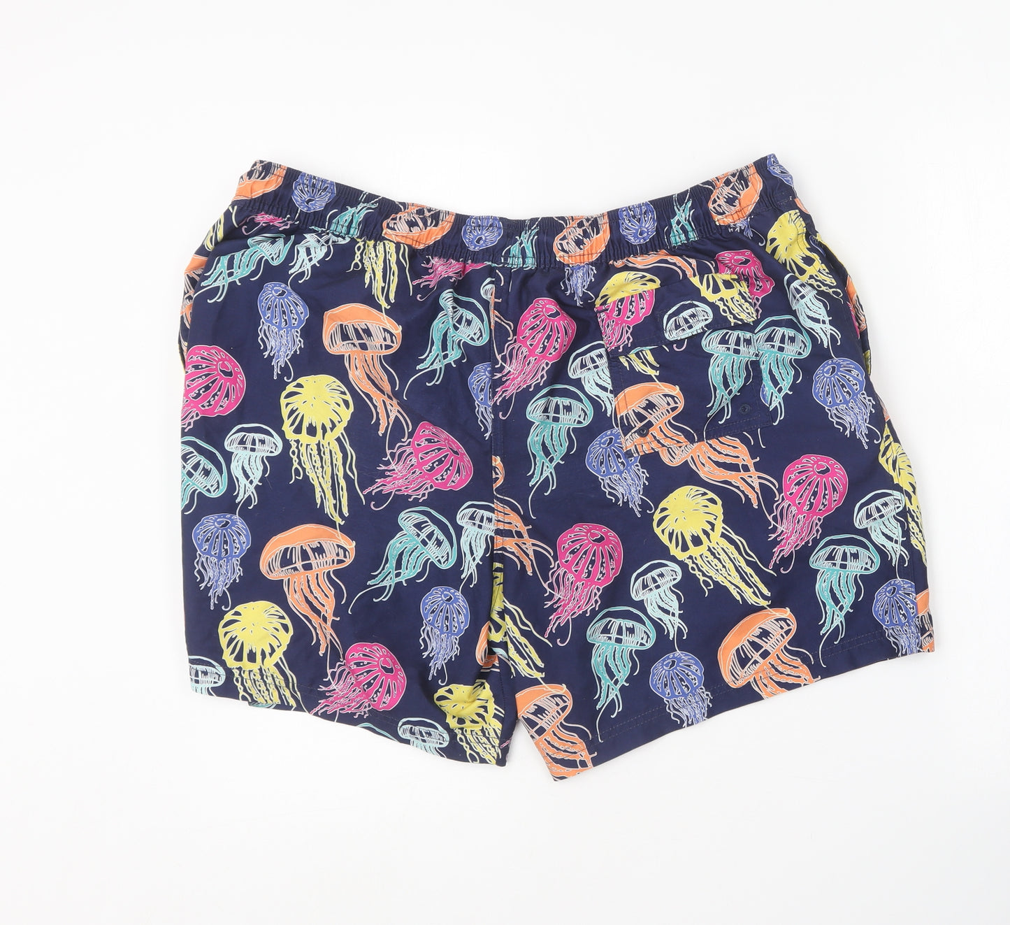 Blue Harbour Mens Multicoloured Geometric Polyester Sweat Shorts Size 2XL L9 in Regular  - Swim Shorts