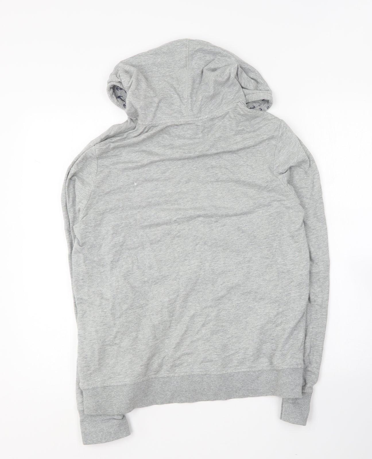 Huntington & Co Womens Grey  Cotton Pullover Hoodie Size M