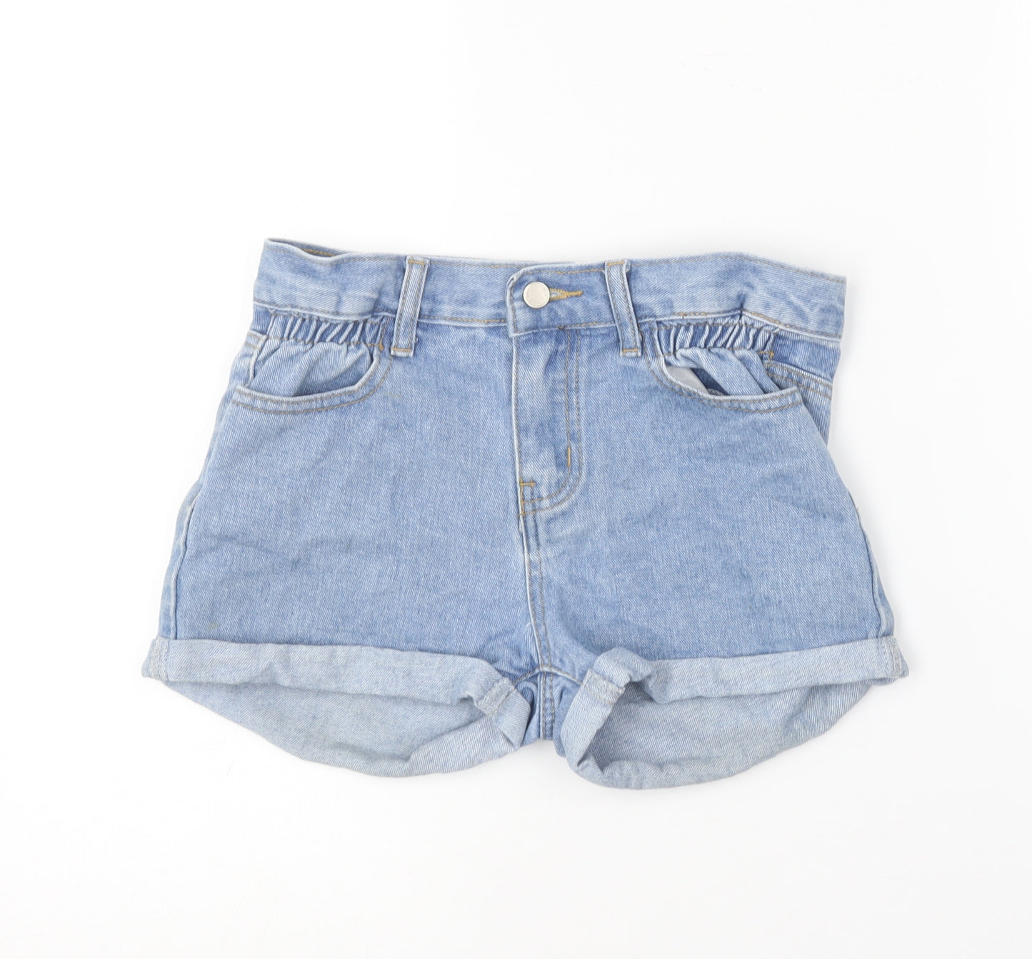 SheIn Girls Blue  Cotton Hot Pants Shorts Size 10-11 Years  Regular