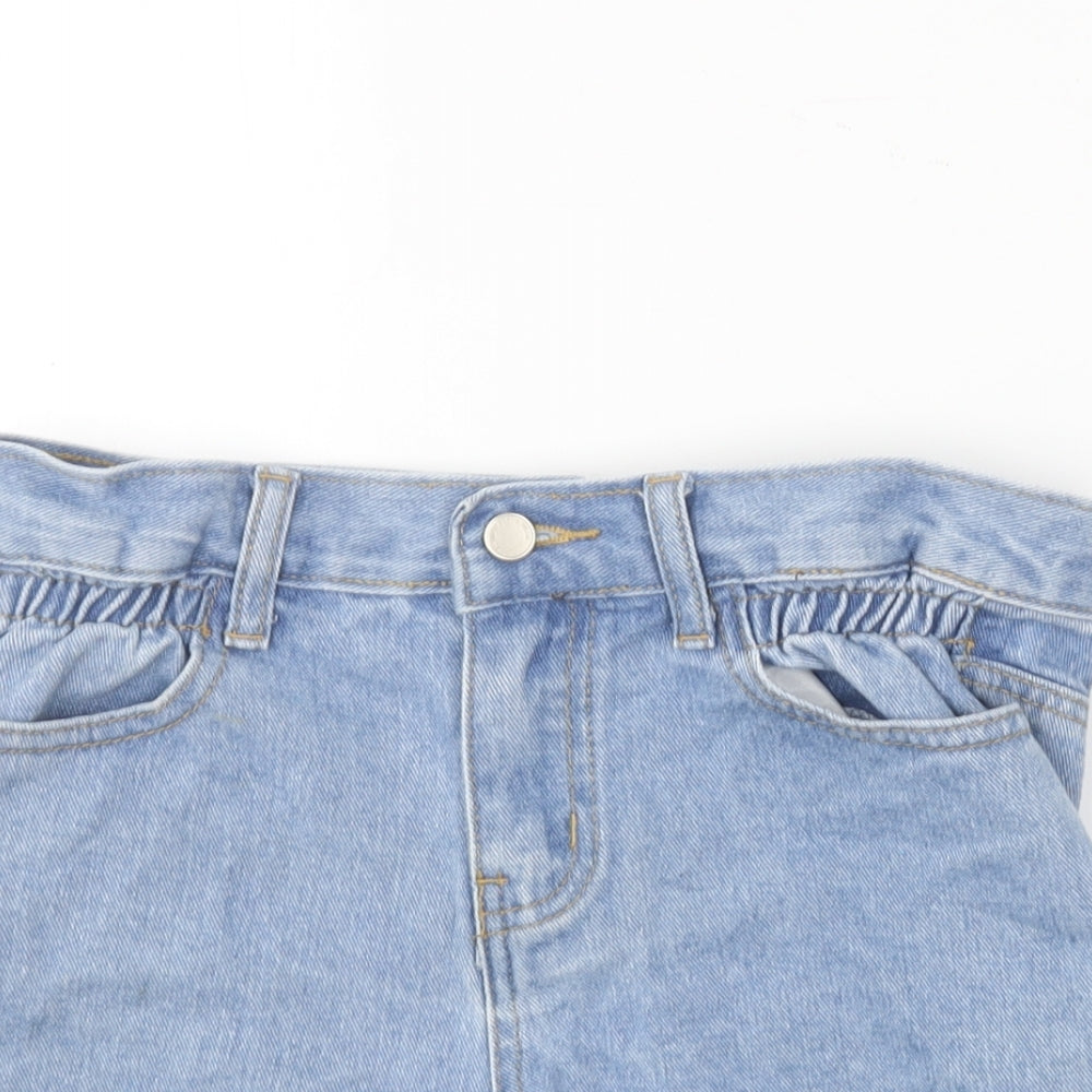 SheIn Girls Blue  Cotton Hot Pants Shorts Size 10-11 Years  Regular