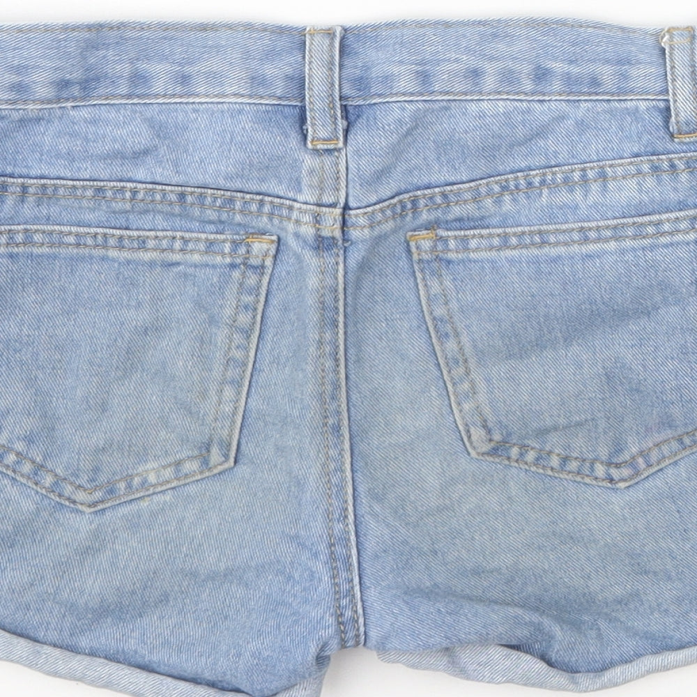 SheIn Girls Blue  Cotton Hot Pants Shorts Size 10-11 Years  Regular