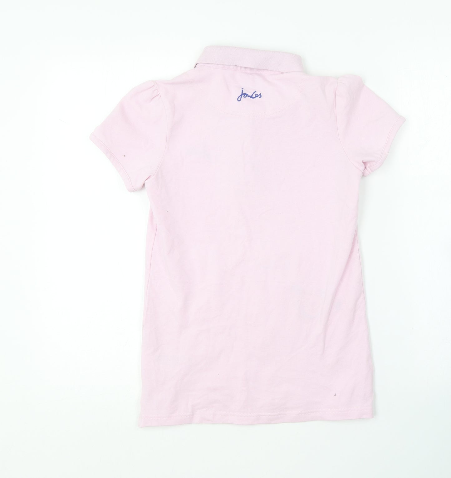 Joules Girls Pink  Cotton T-Shirt Dress  Size 11-12 Years  Collared