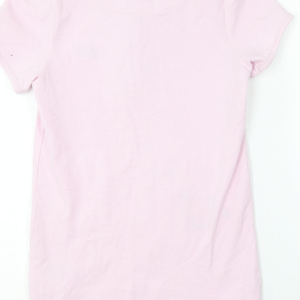 Joules Girls Pink  Cotton T-Shirt Dress  Size 11-12 Years  Collared