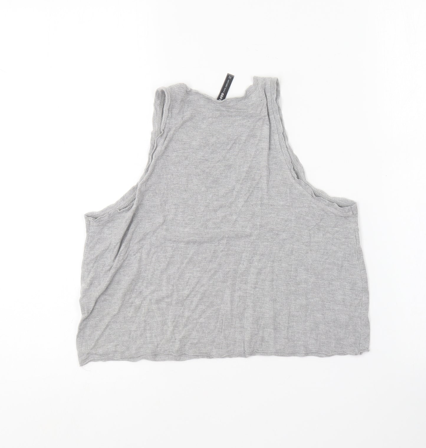 Cropp  Girls Grey  Cotton Basic T-Shirt Size XS V-Neck